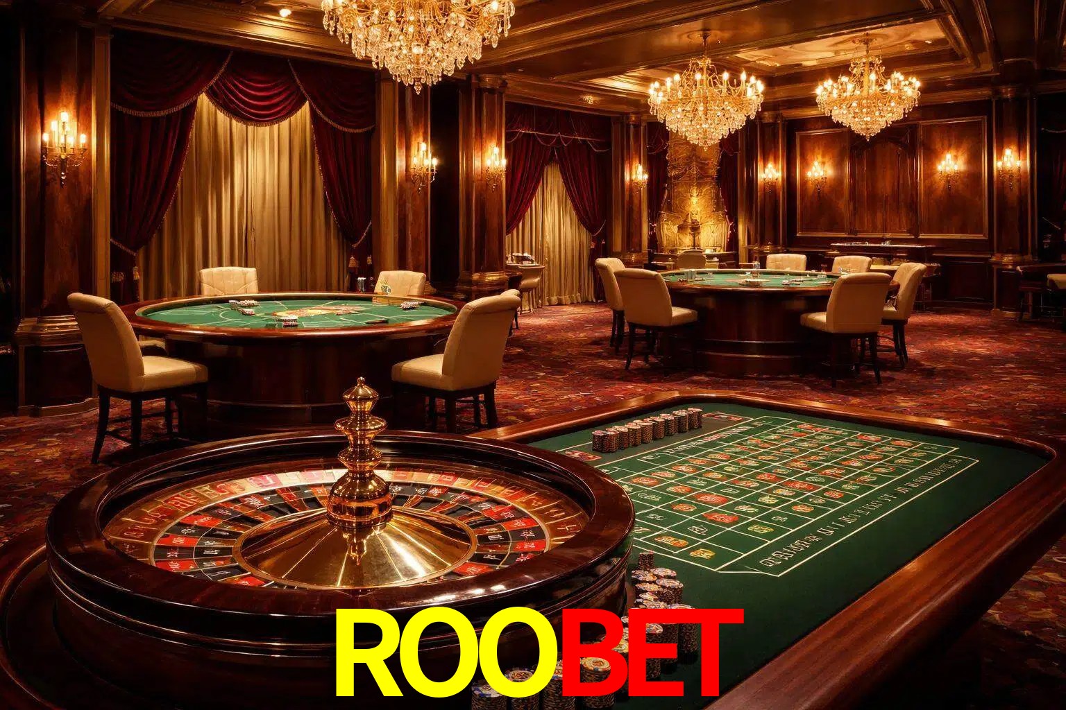 Una escena premium de mesa de casino en vivo con cartas, elementos de ruleta y un ambiente pulido de estudio de transmisión.